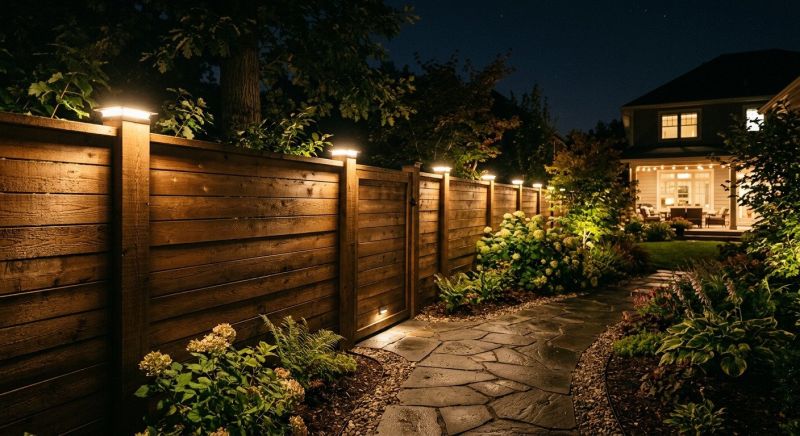 Fence Lighting Installation in Denver County, CO