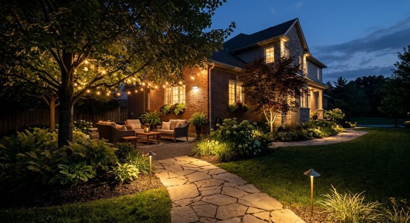 Garden Lighting Installation in Orem, UT