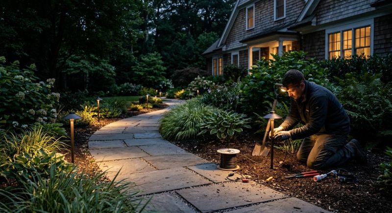Sidewalk Lighting Installation in Denver County, CO