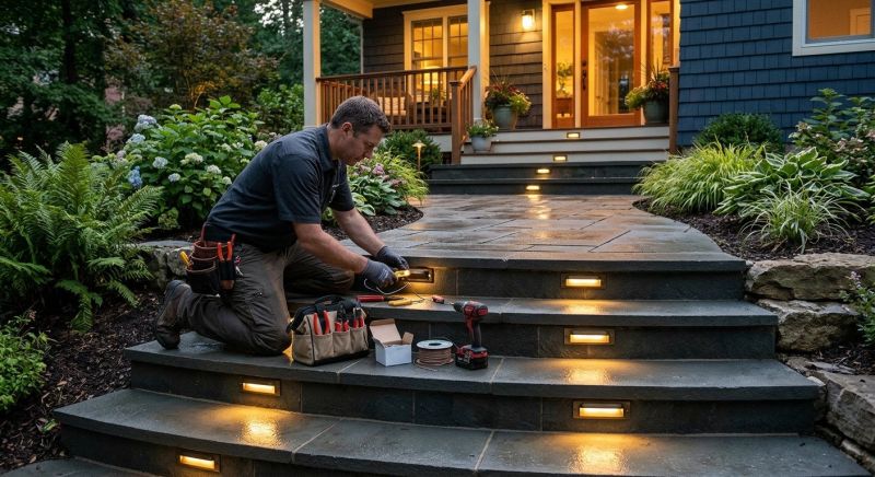 Sidewalk Lighting Installation in Denver County, CO