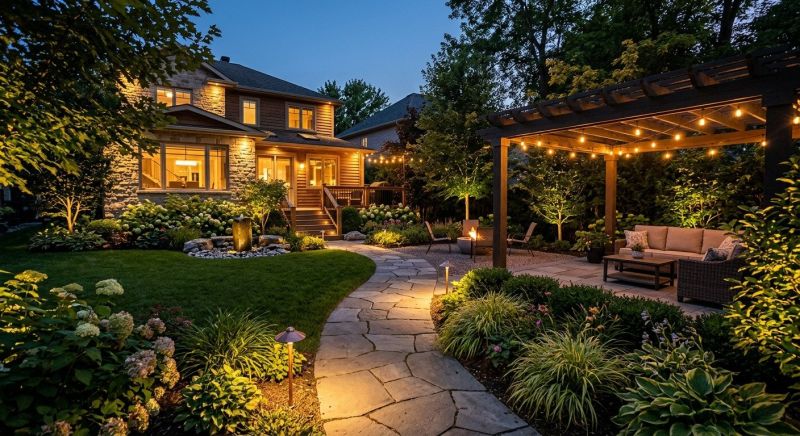 Terrace Lighting Installation in Overland Park, KS