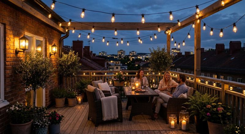 Terrace Lighting Installation in Pasadena, CA